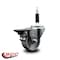 Service Caster 3'' Semi Steel Swivel 7/8'' Expanding Stem Caster with Brake SCC-EX20S314-SSS-PLB-78 - alternate 4
